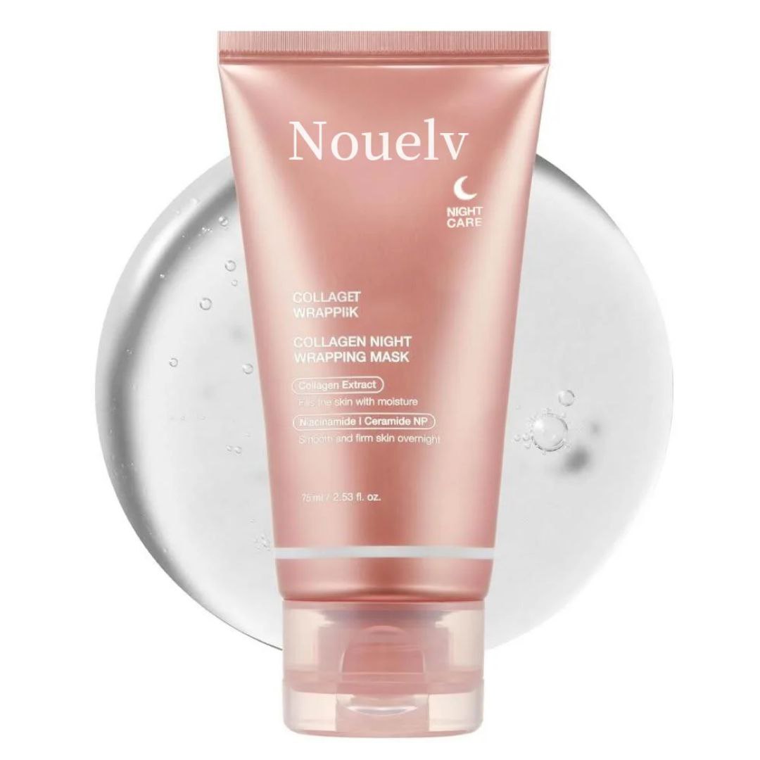 🌙 Collagen Night Ritual – Luxury Sleep Mask Duo + Applicator 💖